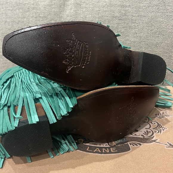 Junk Gypsy by Lane Spit fire fringe booties size 8.5 nwb - Picture 7 of 9